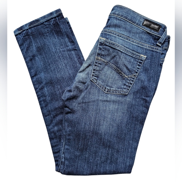 BKE Reserve Addison Skinny Ankle Cropped Jeans with Natural Fading, Like New - Picture 8 of 12